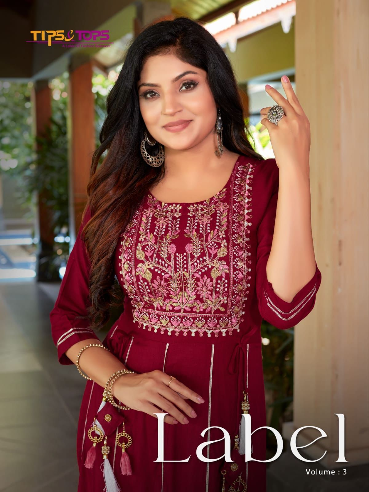 Tips And Tops Label 3 New Festive Wear Designer Long Anarkali Kurti Collection